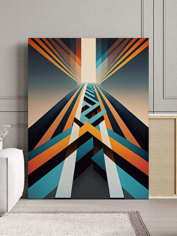 Tablou Canvas Modern Abstract - 3D Crossing roads