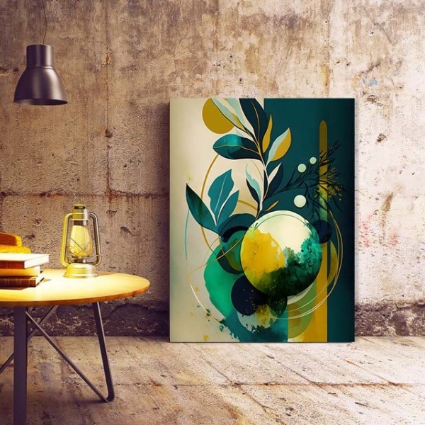 Tablou Canvas Modern Abstract - Abstract lemon tree