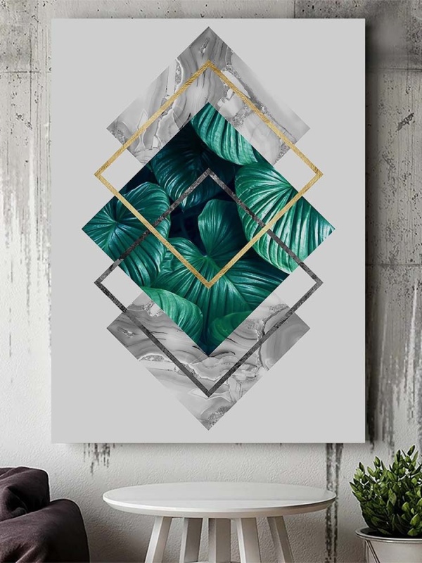Tablou Canvas Modern Abstract - Luxury emerald