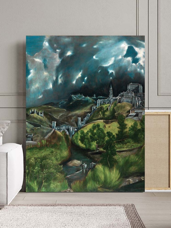 Tablou Canvas - "View of Toledo" - Vedere din Toledo