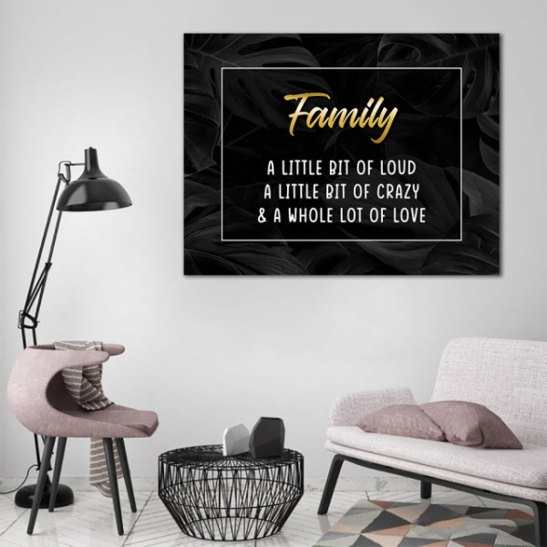 Tablou Motivational - Family, a little bit of love