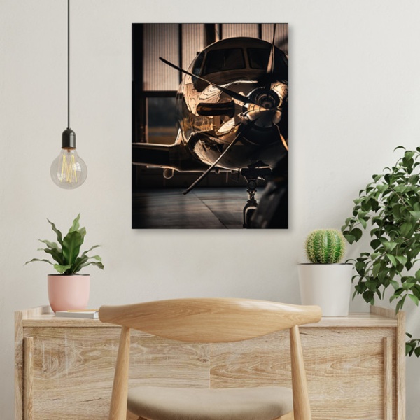 Tablou Office - Golden Jet Plane