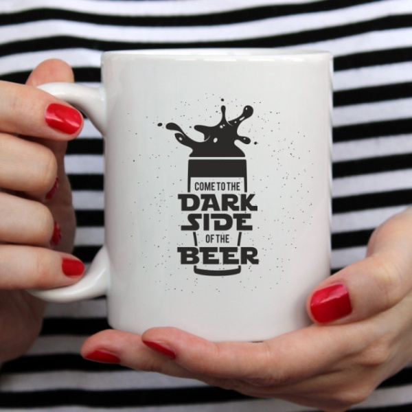Cana cu Mesaj Dark Side Of Beer