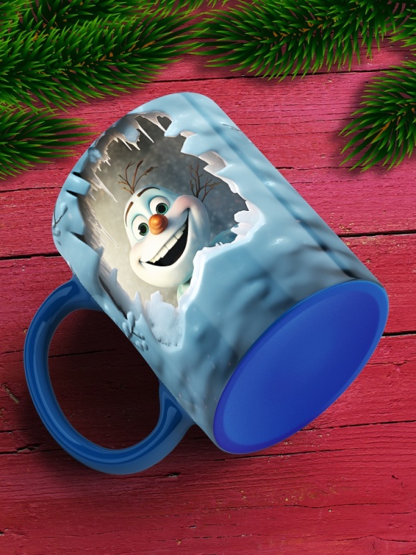 Cana De Craciun - Funny Olaf Peeking Through Ice