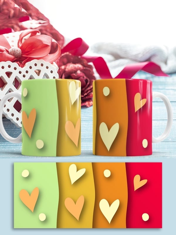 Cana Valentine's Day - Colorful Layers and Hearts