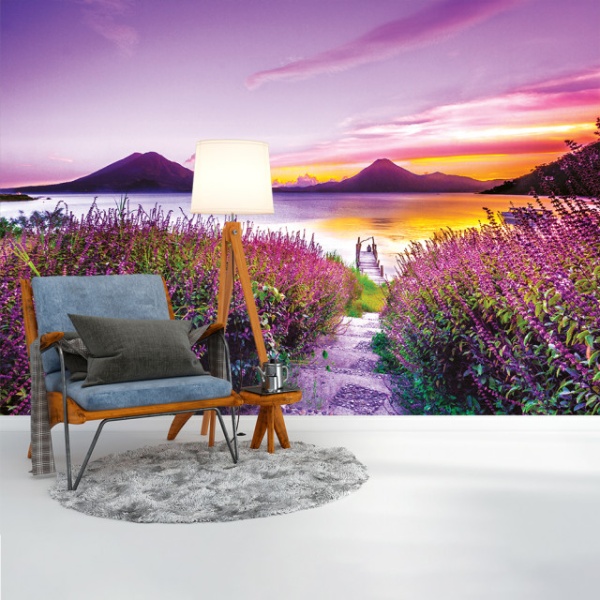 Foto tapet Silky violet down