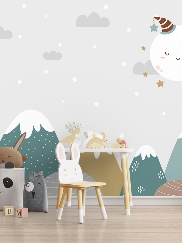 Fototapet copii Moon over the forest (FTD100005)