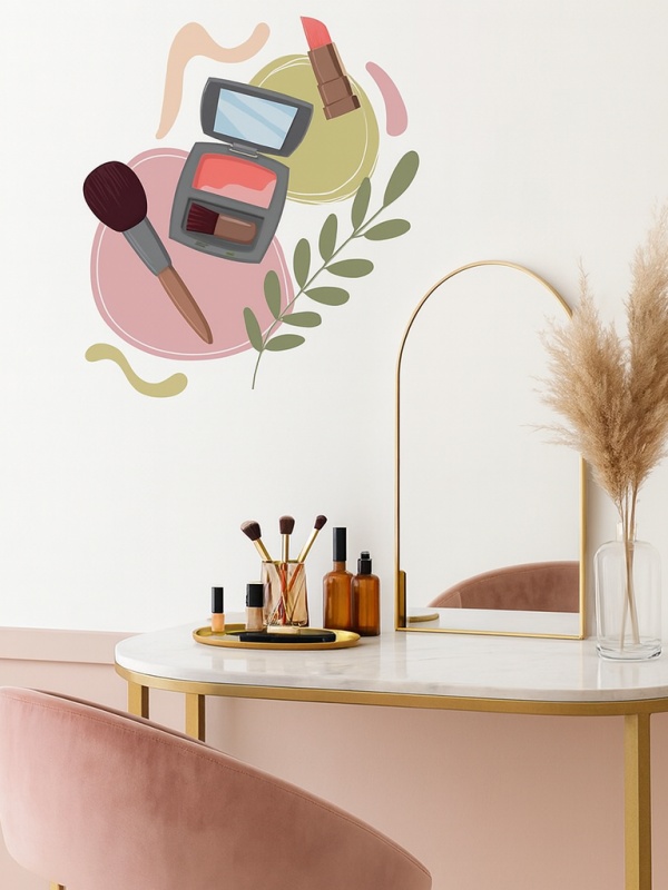 Make-up set (flat design)
