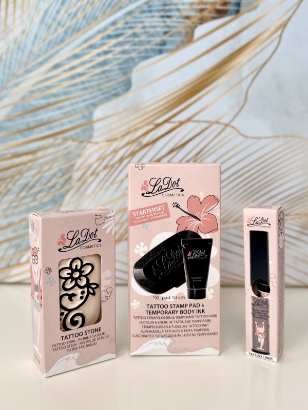 Set tatuaje temporare - Starterset + Liner + Floare