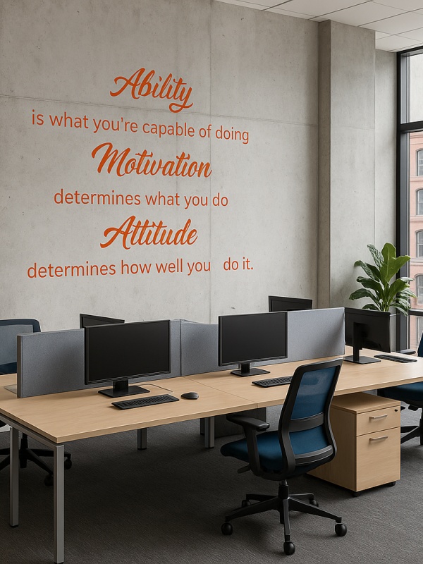 Sticker De Perete Ability, Motivation, Attitude