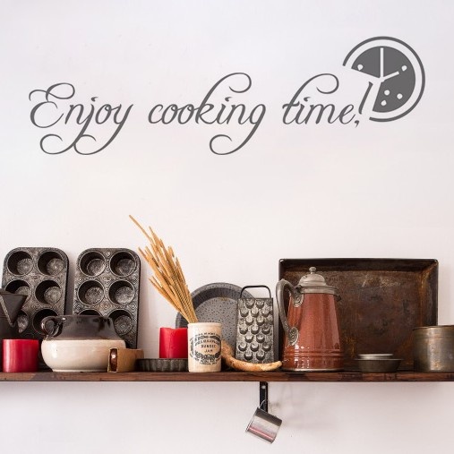 Sticker De Perete Enjoy Cooking Time