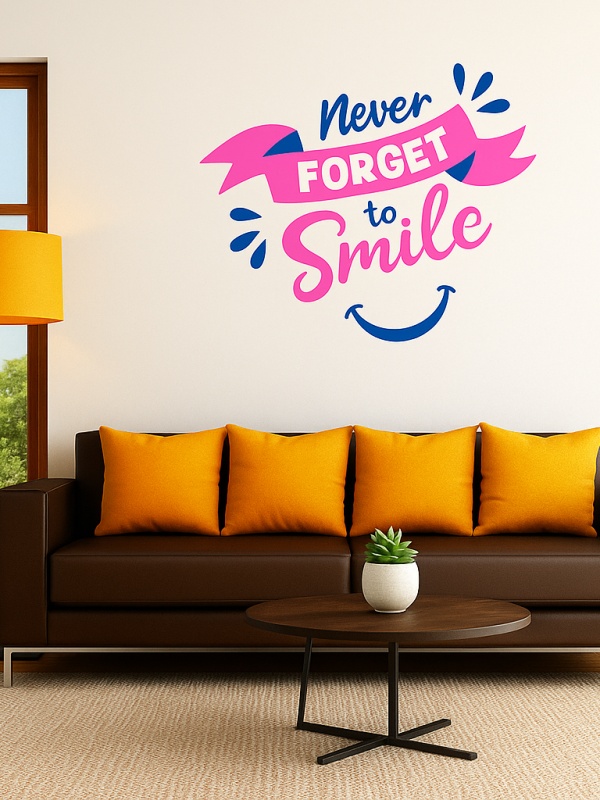 Sticker De Perete Never Forget To Smile