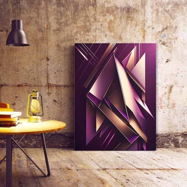 Tablou Canvas Modern Abstract - Abstract 3D crystals