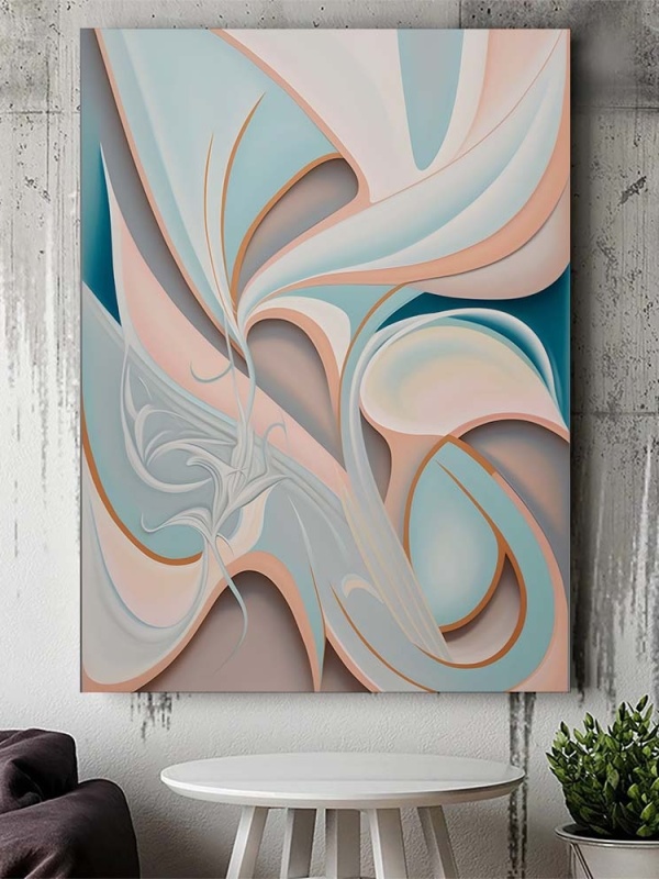 Tablou Canvas Modern Abstract - Pastel abstract immersion