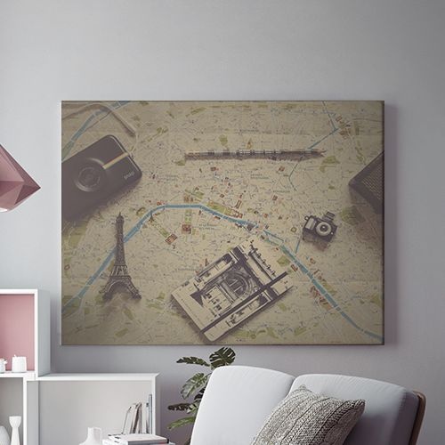 Tablou Canvas Planning A Trip