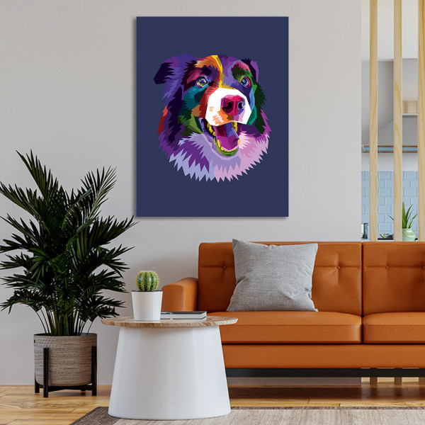 Tablou Colorful dog