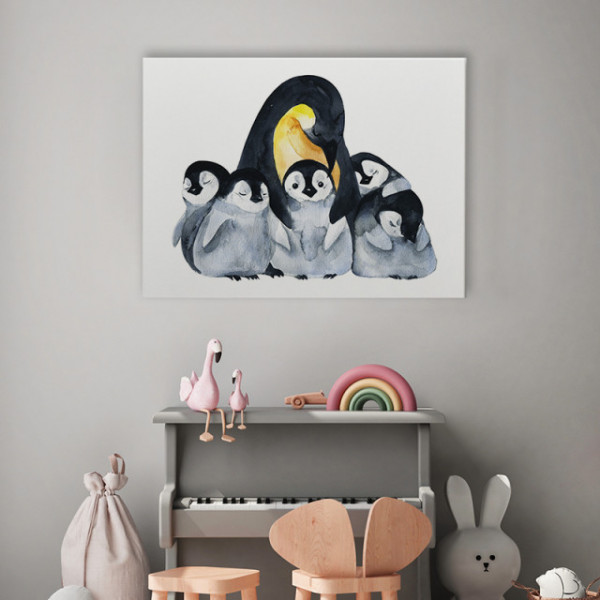 Tablou Copii - Pingu Family