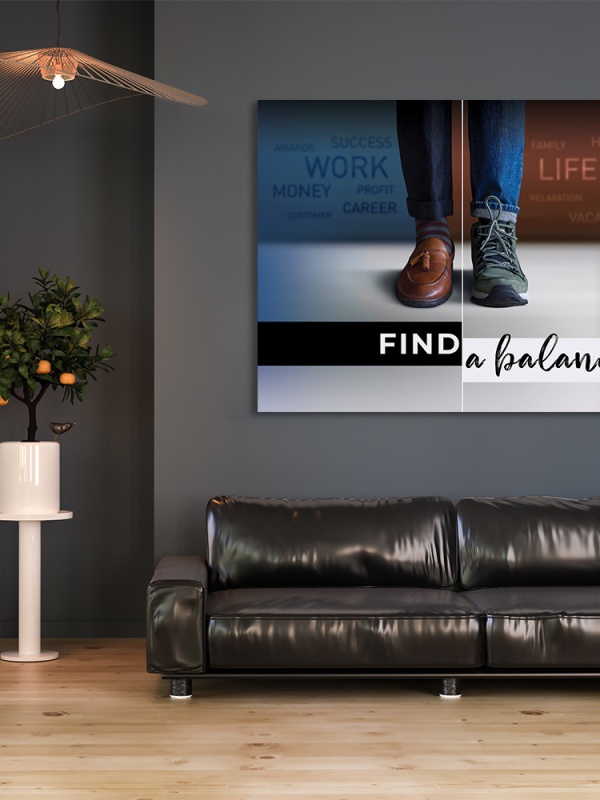 Tablou Motivational - Find a balance