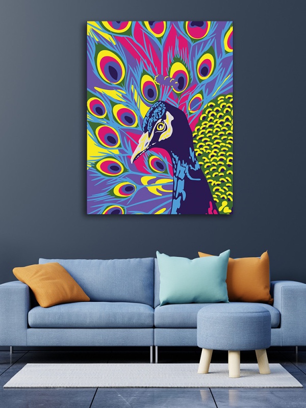Tablou Pop art peacock