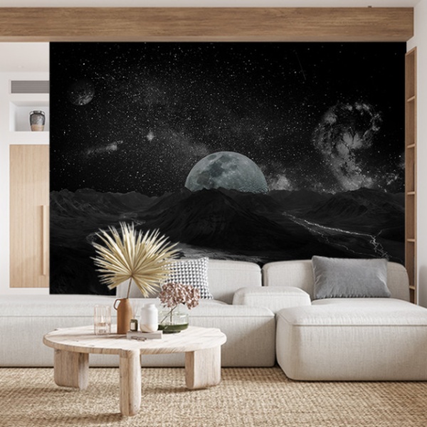 Foto tapet Rocky moon