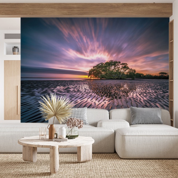 Foto tapet Violet sunset