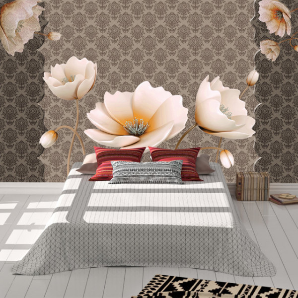 Foto Tapet White Flowers Tapestry