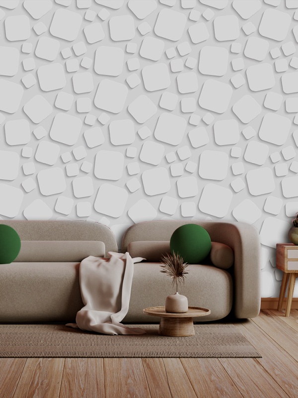 Fototapet 3D - Scatered squares 3D005