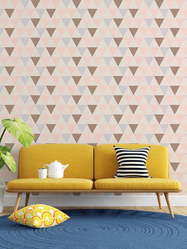 Fototapet Abstract - Pattern din romburi multicolore (Geometric 008)