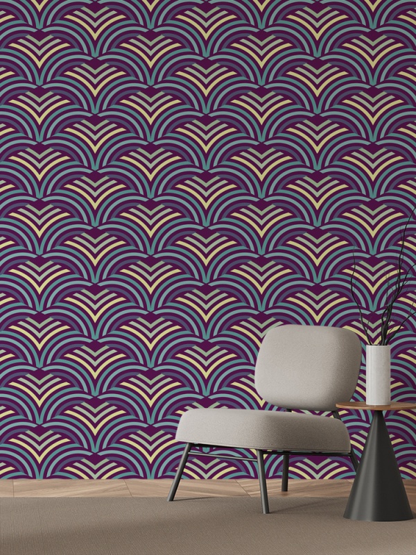 Fototapet Abstract - Retro Waves (Geometric 079)
