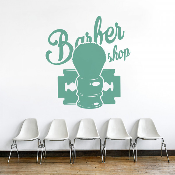 Sticker Barbershop (pamatuf si lama)