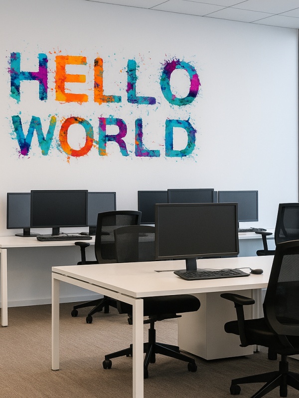 Sticker De Perete Hello World