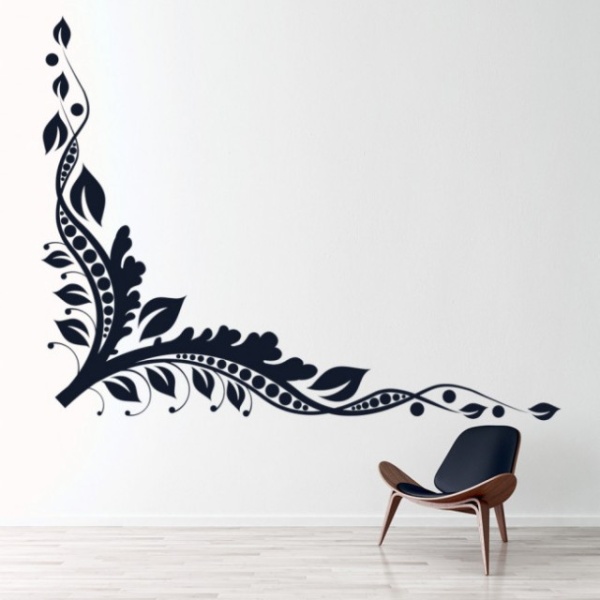 Sticker de Perete Intricate Vines Floral Corner