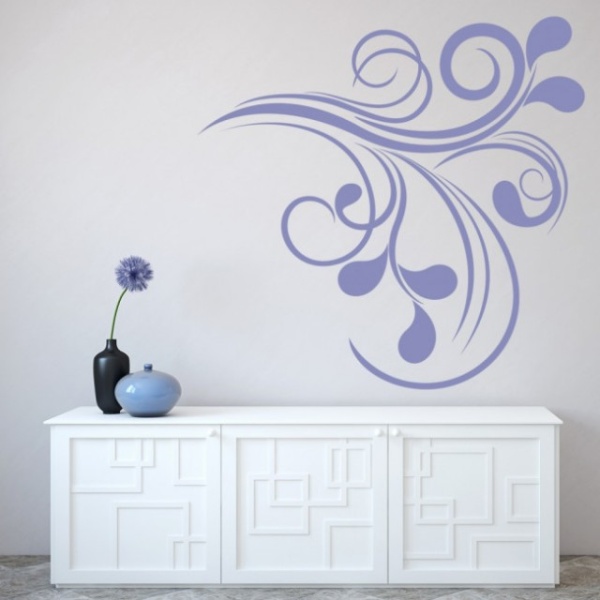 Sticker De Perete Swirl Pattern Corner