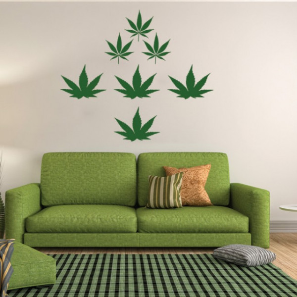 Sticker De Perete Weed Cannabis