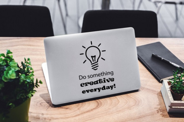 Sticker Pentru Laptop - Do Something Creative