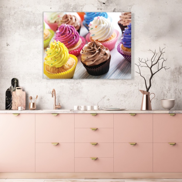 Tablou Bucatarie - Colorful Cupcakes