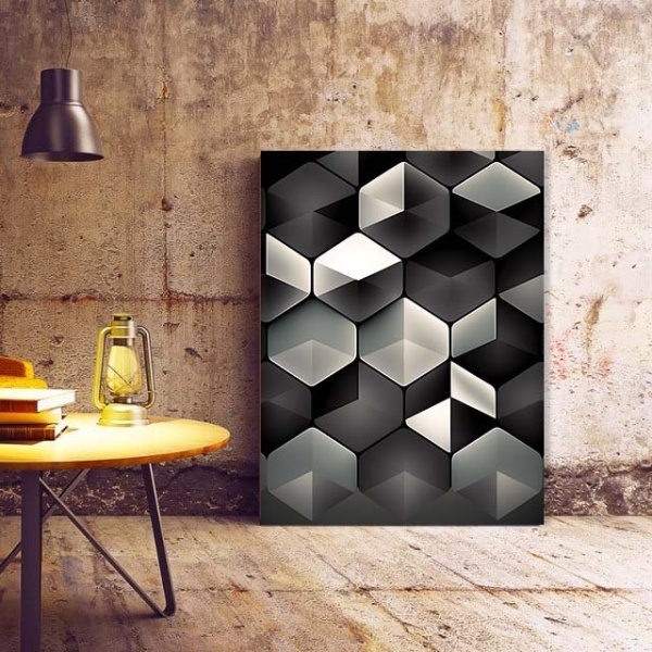 Tablou Canvas Modern Abstract - Metallic futuristic gate