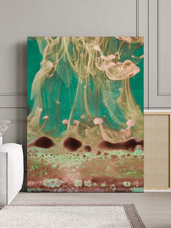 Tablou Canvas Modern Abstract - Underwater oily mix