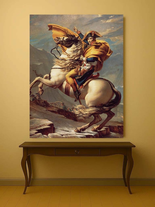 Tablou Canvas "Napoleon Crossing the Alps" - Napoleon Traversând Alpii