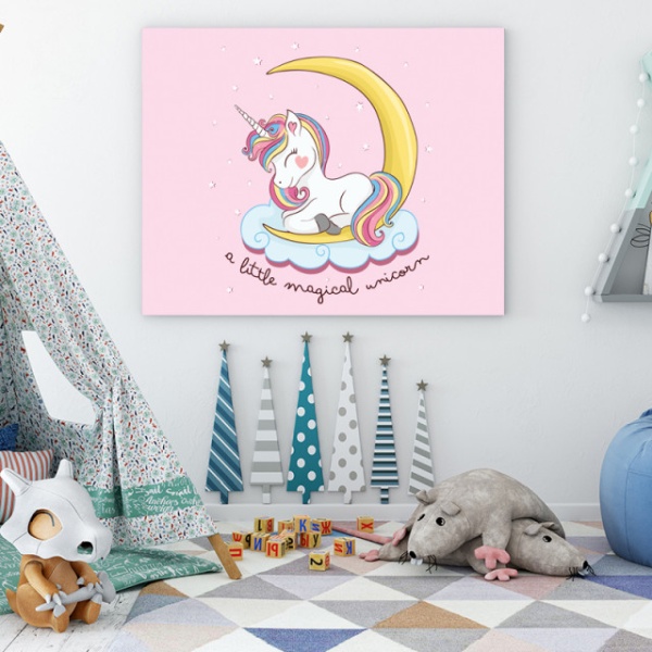Tablou Copii - A Little Magical Unicorn
