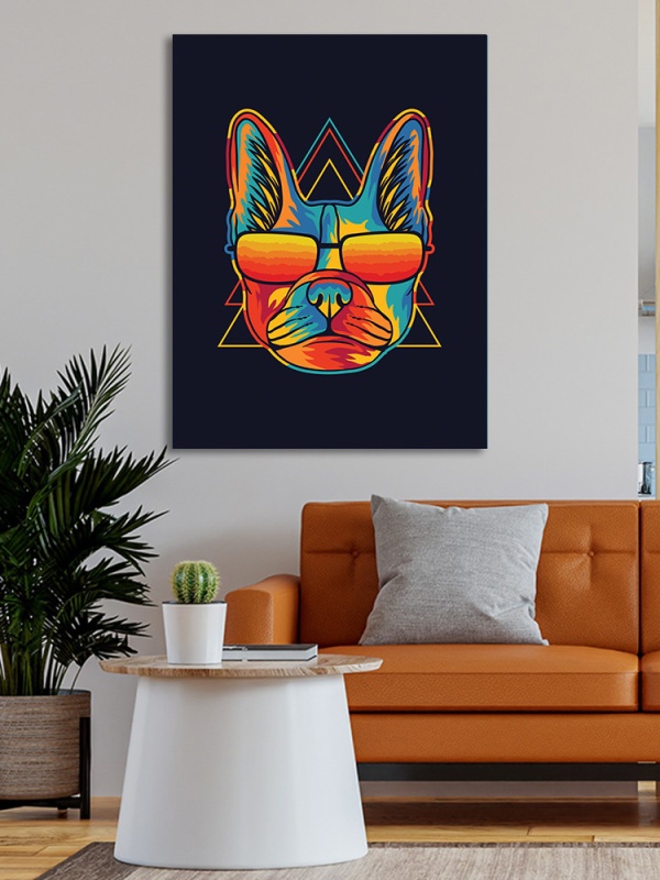 Tablou Modern art french bulldog