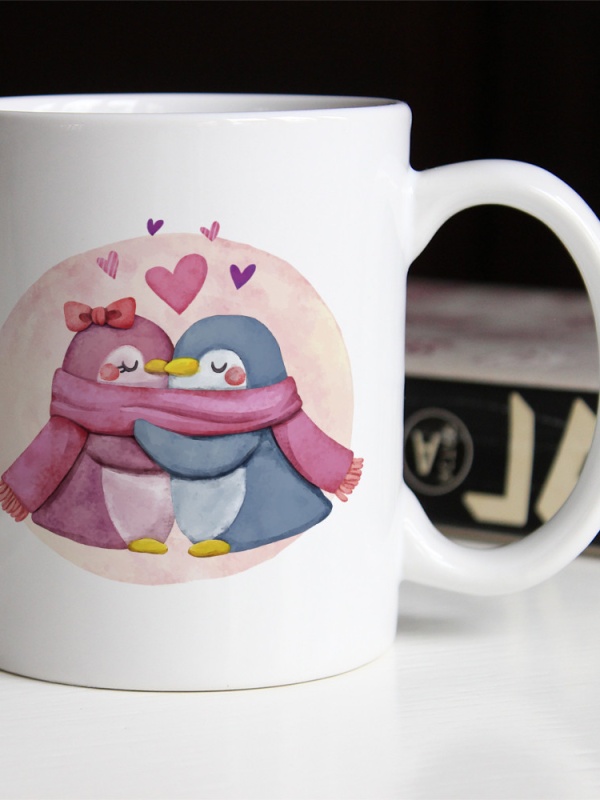 Cana Cute penguins in love