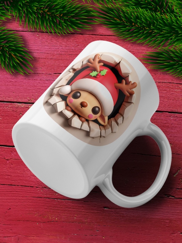 Cana De Craciun - Small Curious Baby Reindeer