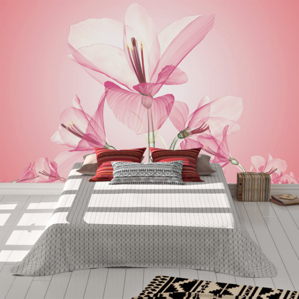 Foto Tapet Pink 3d Flowers