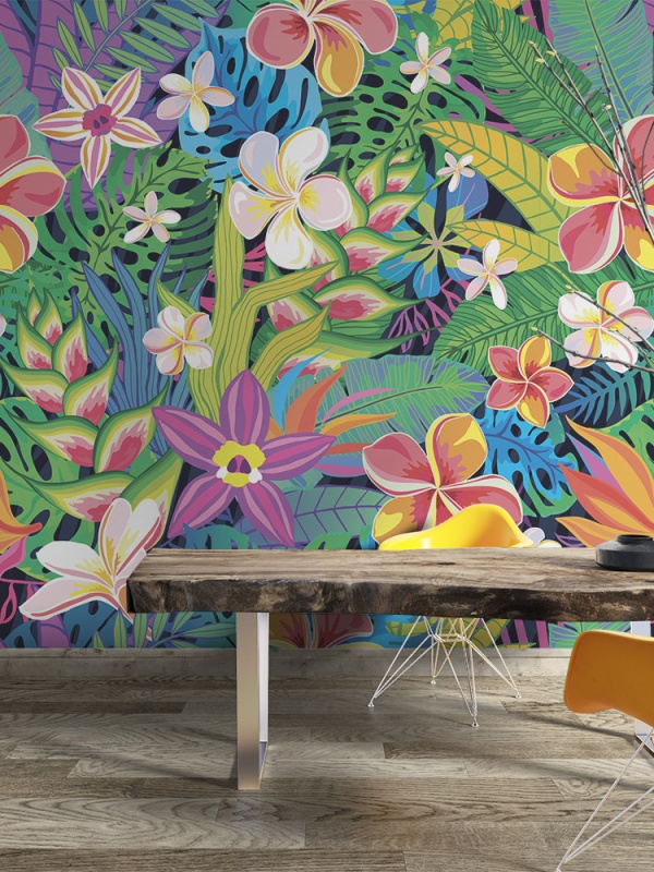 Fototapet - Exotic colorful flowers (FTD1000289)