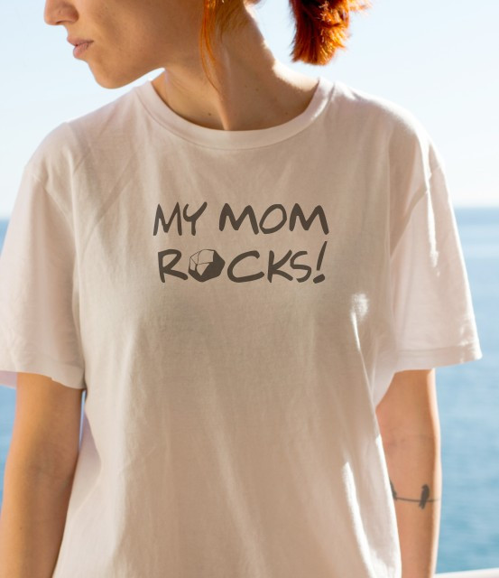 Imprimeu Tricou My Mom Rocks
