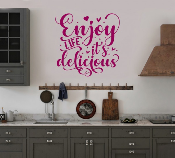 Sticker Bucatarie - Life is delicious