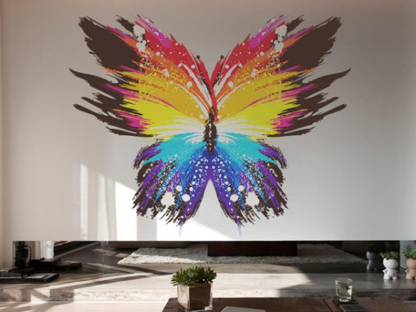 Sticker De Perete Fluturele Colorat