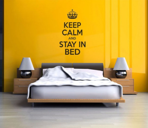 Sticker De Perete Keep Calm And Stay In Bed