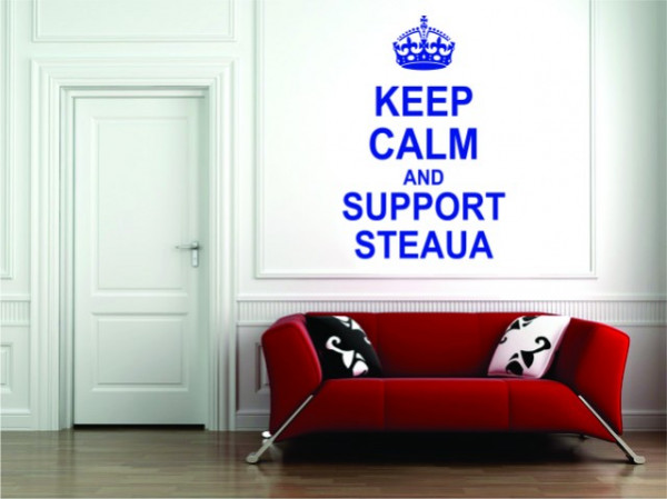 Sticker De Perete Keep Calm And Support Steaua